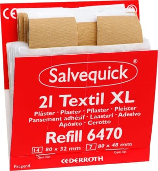 Plaster Salvequick tekstil stor refill 21stk 6470