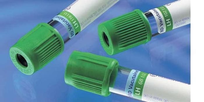 Vakumrør Vacutainer Na-hep 4ml grønn