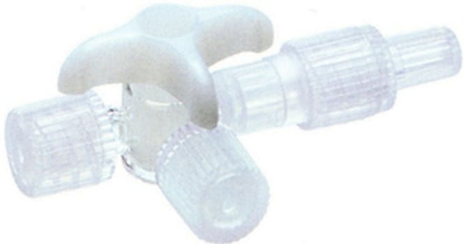 3-veiskran Discofix hvit.steril. PVC-fri