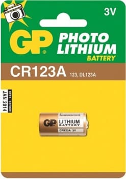 Batteri GP CR123A Lithium