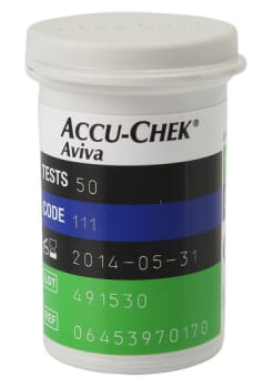 Accu Chek Aviva glucose teststrimler