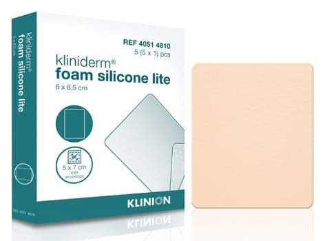 Bandasje skum Kliniderm Silicone Lite 6x8,5cm