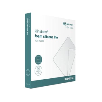 Bandasje skum Kliniderm Silicone Lite 10x10cm