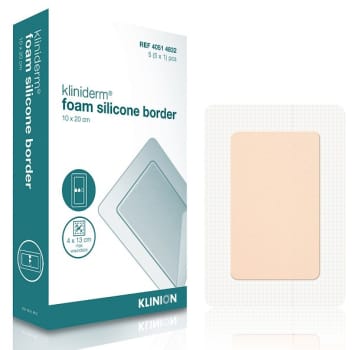 Bandasje skum Kliniderm Silicone Border 10x20cm