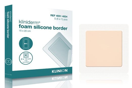 Bandasje skum Kliniderm Silicone border 15x20cm