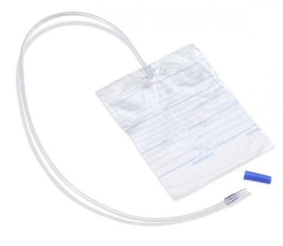 Urinpose Curibag hvit 1,5l slange 10cm 25pk