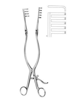 Sårhake Adson 5x4 Tenner Semi-Skarp 330mm