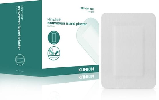 Bandasje Kliniplast nw m/pad vanntett 9x10cm
