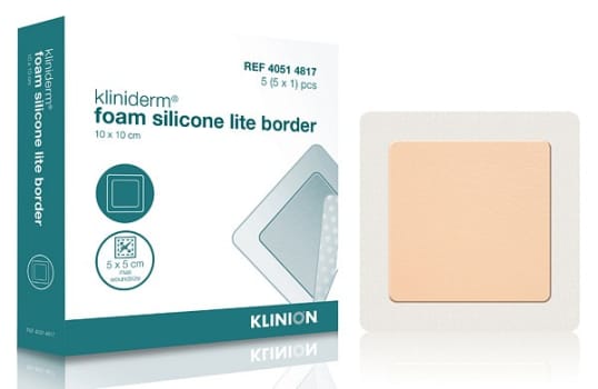 Bandasje skum Kliniderm Silicone Lite Border 10x10