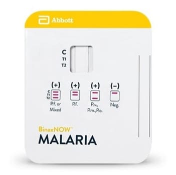 Hurtigtest BinaxNOW Malaria test kit 25T