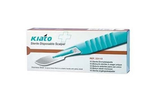 Skalpell steril Kiato Plus rustfrit nr 10