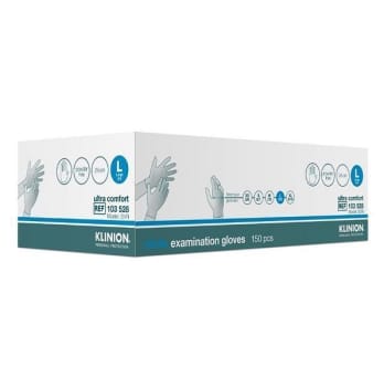 Hanske nitril Klinion Ultra Comfort kort L hvit