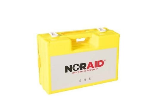 Førstehjelp NorAid koffert m/innhold medium NO, Gul (K)