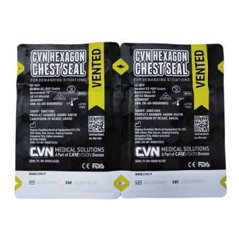 CVN Hexagon Chest seal m/ventil