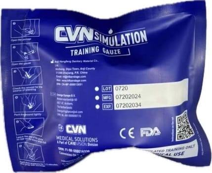 Blodstopper kompress CVN simulation training gauze