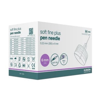 Pennekanyle Klinion Soft Fine Plus 0,23 mm 32G x 6 mm