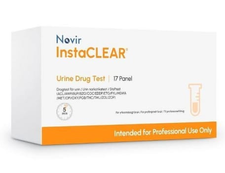InstaCLEAR Multi 17-panel rusmiddeltest(urin). 25-pack
