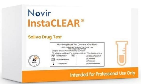 InstaCLEAR Multi 7-panel rusmiddeltest (saliv). 25-pack