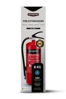 Brannslukker Houseguard 6kg pulver, PE6Hr-A 55A