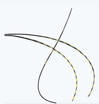 AGS Guidewire 0,025" Bøyd Fleksibel Spiss 260cm Steril