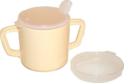 Drikkekopp m/2 håndtak og lokk