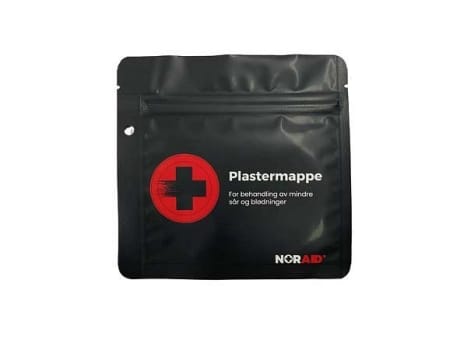 Førstehjelp NorAid plastermappe