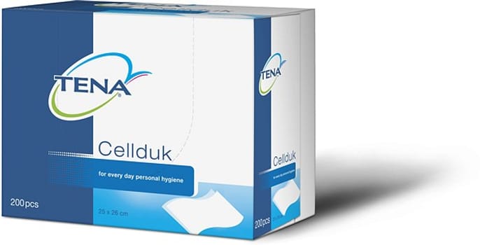 Vaskeklut Tena Cellduk 25x26cm