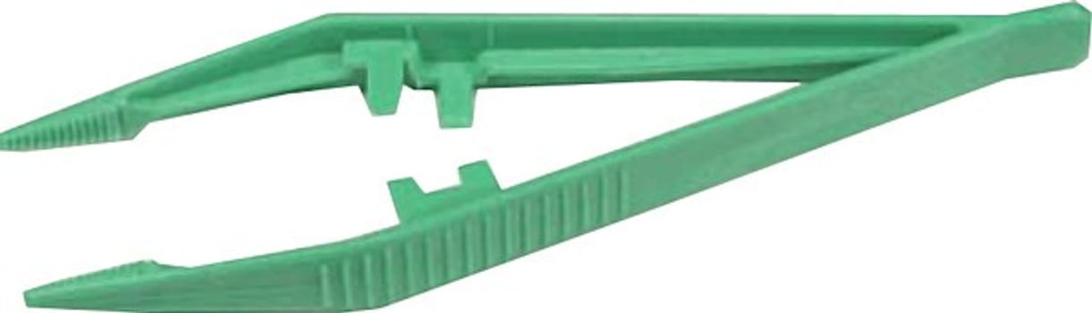 Pinsett engangs grønn, 13 cm, steril