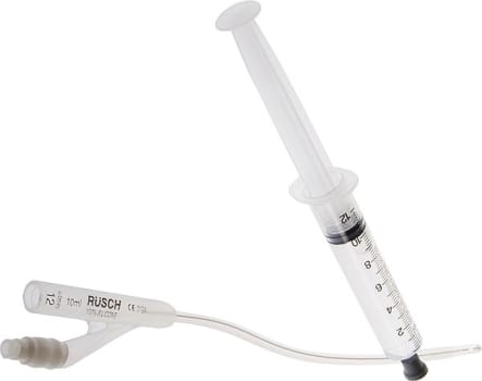 Kateter Aquaflate kv silikon 2-v 5/10ml Ch14 grønn