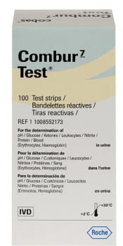 Combur 7 test visuell avlesning
