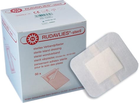 Bandasje selvklebende Rudavlies m/kompress 10x25cm