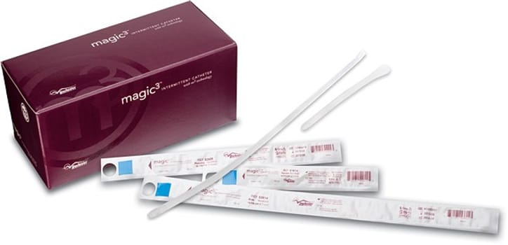 Kateter Magic3+ hydrof pref kv 15cm Ch14 grønn