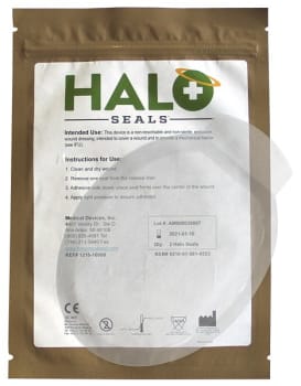 Bandasje okklusiv Halo Chest seal