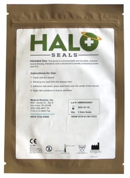 Bandasje okklusiv Halo Chest seal