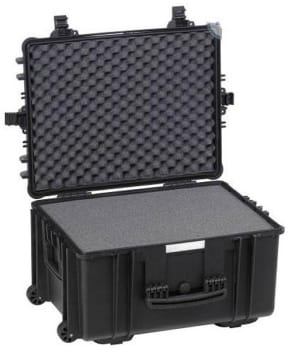 Koffert Explorer m/skum 67x51x37,2cm sort