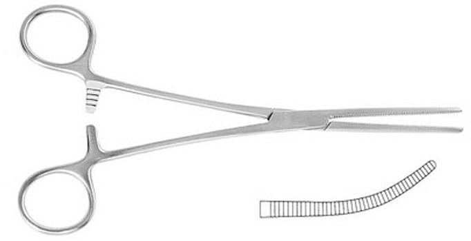 Arterieklemme buet 14cm