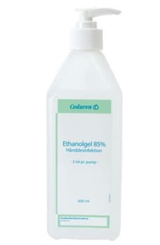 Hånddesinfeksjon Ceduren 85% gel m/pumpe 600ml