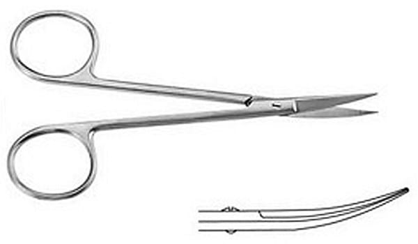 Saks kirugisk iris buet spiss/spiss 10,5cm