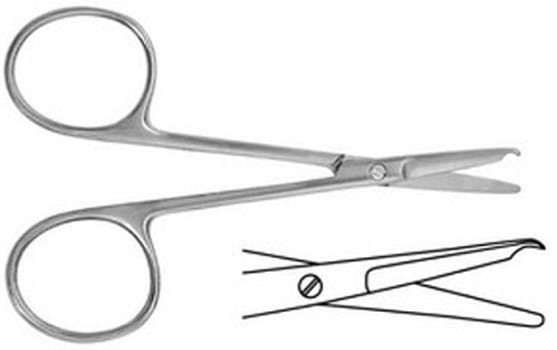Saks kirurgisk sutur rett 9cm