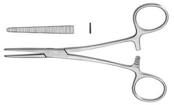 Arterieklemme rett 14cm