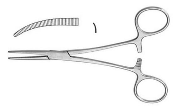 Arterieklemme buet 14cm