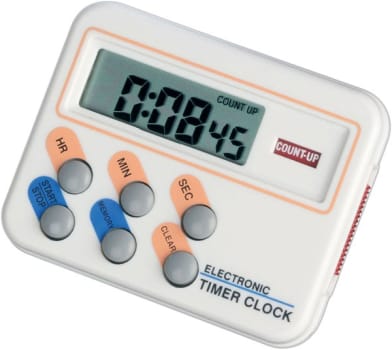 Timer med klokke 52x67x12mm