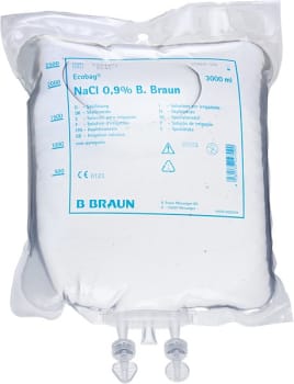 Saltvann Nacl skyllevæske 0,9% 3000ml