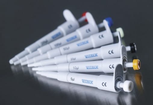 Pipette Vitrex automat m/fast volum 20 µl sort