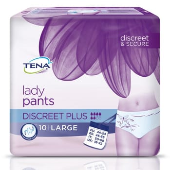 Bleie Tena Lady Pants Discreet Plus L 10pk
