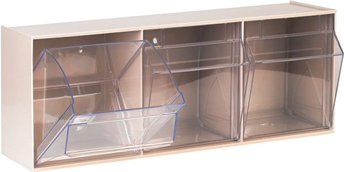 Dispenser hyller til tralle m/3 skuffer 60x16x24cm