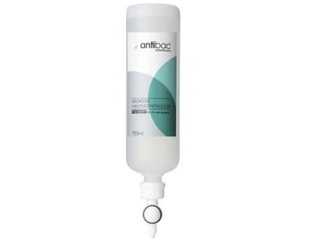 Hånddesinfeksjon Antibac 80%+ kir m/dos kap 750ml