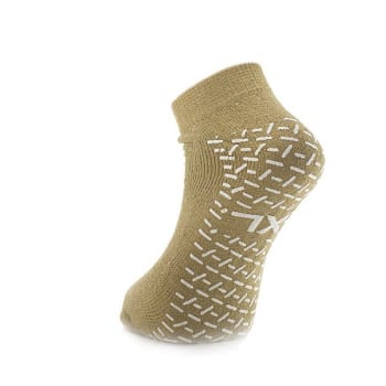 Sokker antiskli dobbel XL beige par