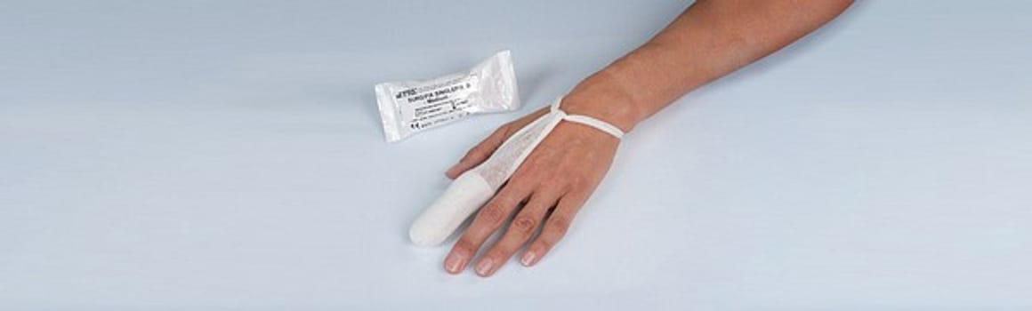 Bandasje finger Singlefix u/latex M hvit