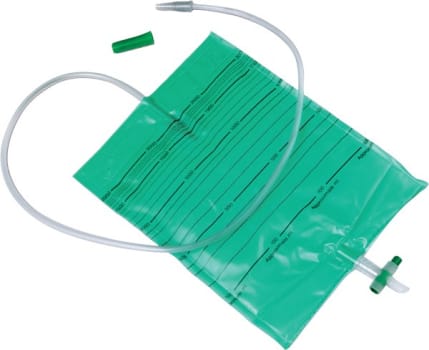 Urinpose Curibag m/avtapping grønn 2l sl 90cm